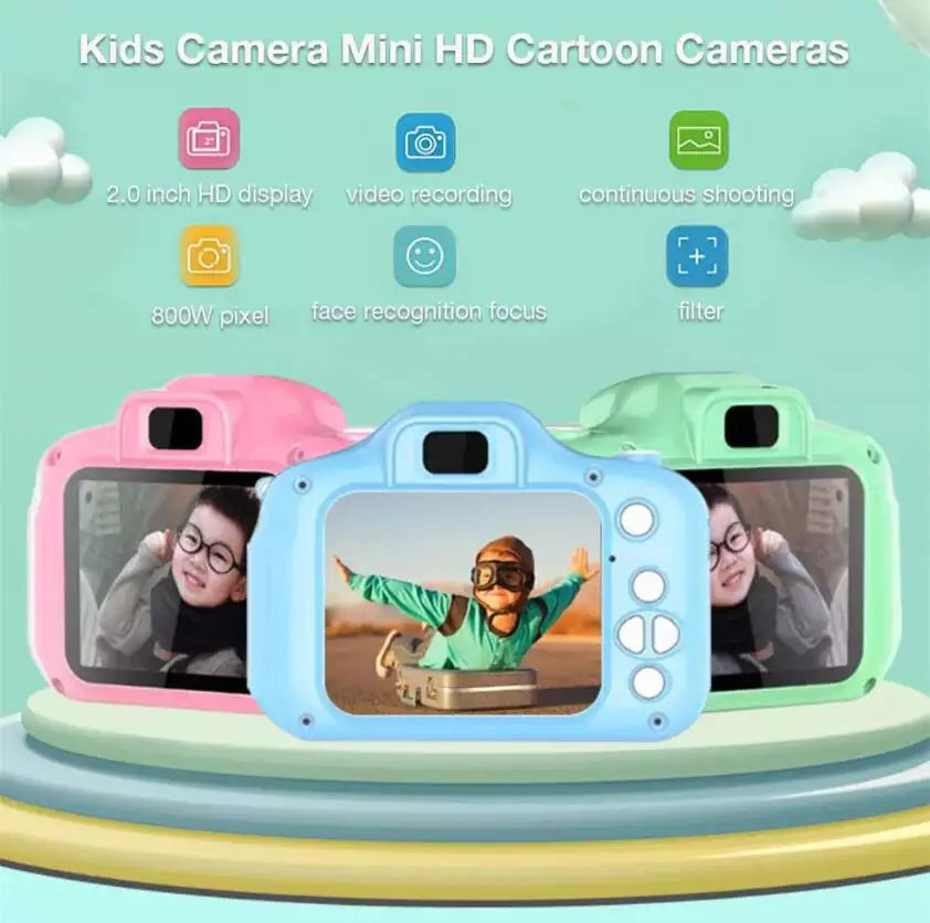 Kids Camera Mini HD Screen 1080P Projection Video Camera